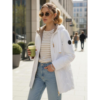 Fehér átmeneti női kabát TY5564