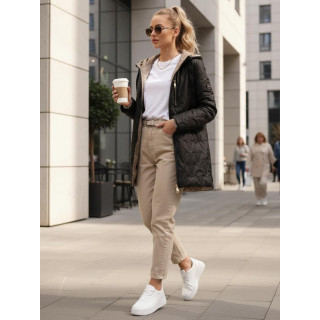 Női fekete átmeneti kabát TY5562