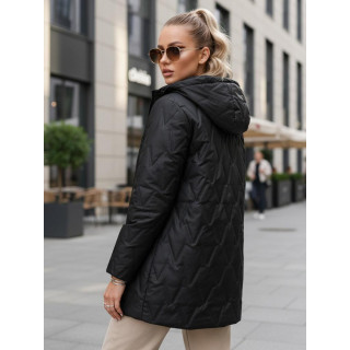 Női fekete átmeneti kabát TY5562