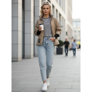 Átmeneti bézs női kabát TY5543