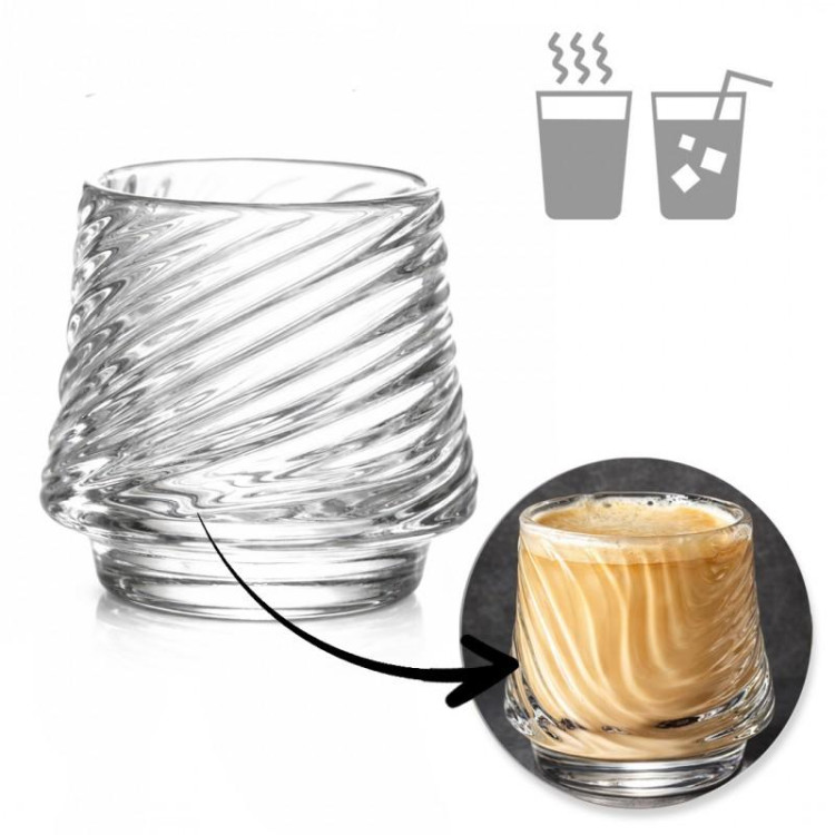 Bordázott üveg whiskyspohár - 150 ml