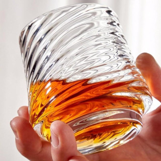 Bordázott üveg whiskyspohár - 150 ml