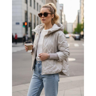 Steppelt szürke női kabát TY5560