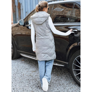 Szürke hosszú női mellény TY5266