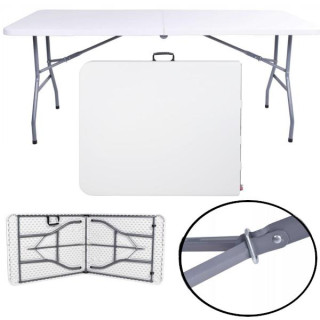 Fehér összecsukható bankettasztal FEST - 180 cm