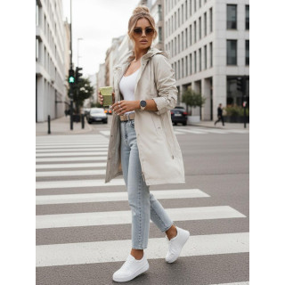 Női átmeneti bézs parka TY5557