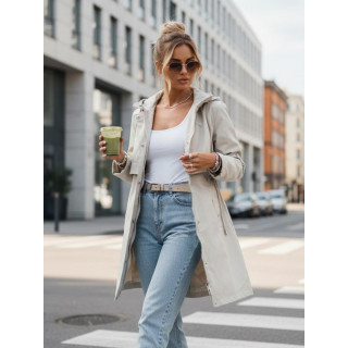 Női átmeneti bézs parka TY5557