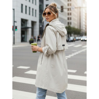 Női átmeneti bézs parka TY5557