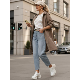 Bézs átmeneti női parka TY5558