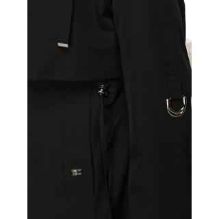 Átmeneti fekete női parka TY5556