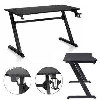 Fekete gamer számítógépasztal