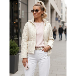 Fehér steppelt női kabát TY5533