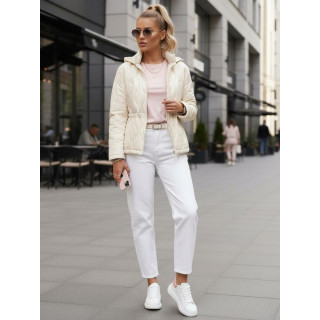 Fehér steppelt női kabát TY5533