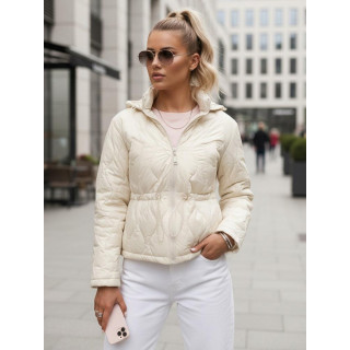 Fehér steppelt női kabát TY5533