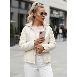 Fehér steppelt női kabát TY5533