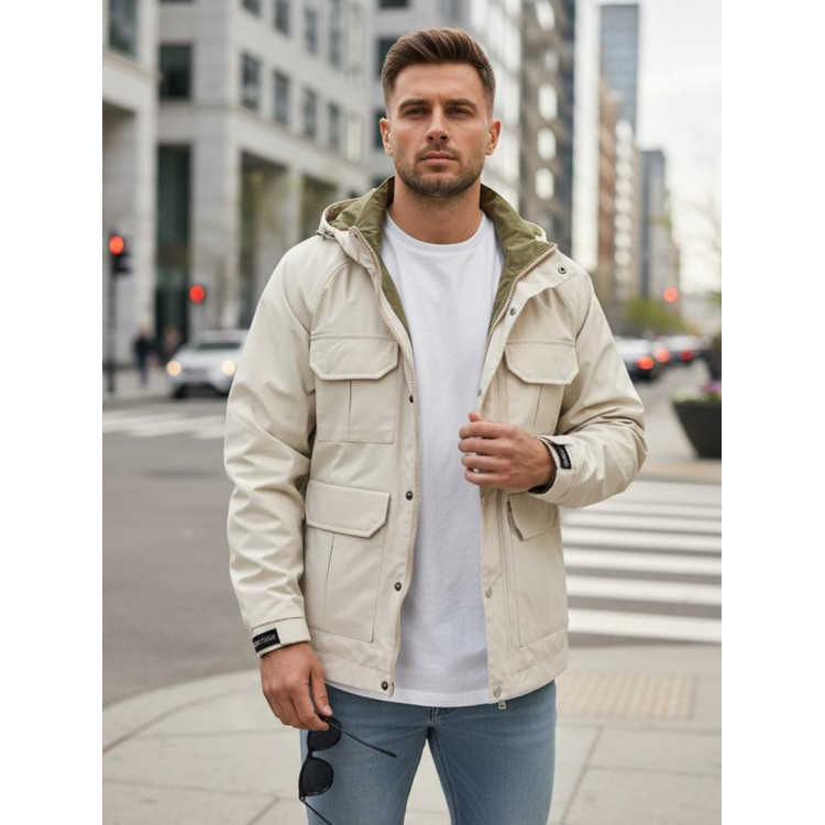 Férfi fehér átmeneti kabát TX5134