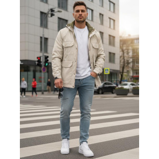 Férfi fehér átmeneti kabát TX5134