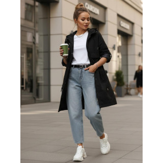 Fekete női átmeneti parka TY5554