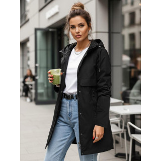 Fekete női átmeneti parka TY5554