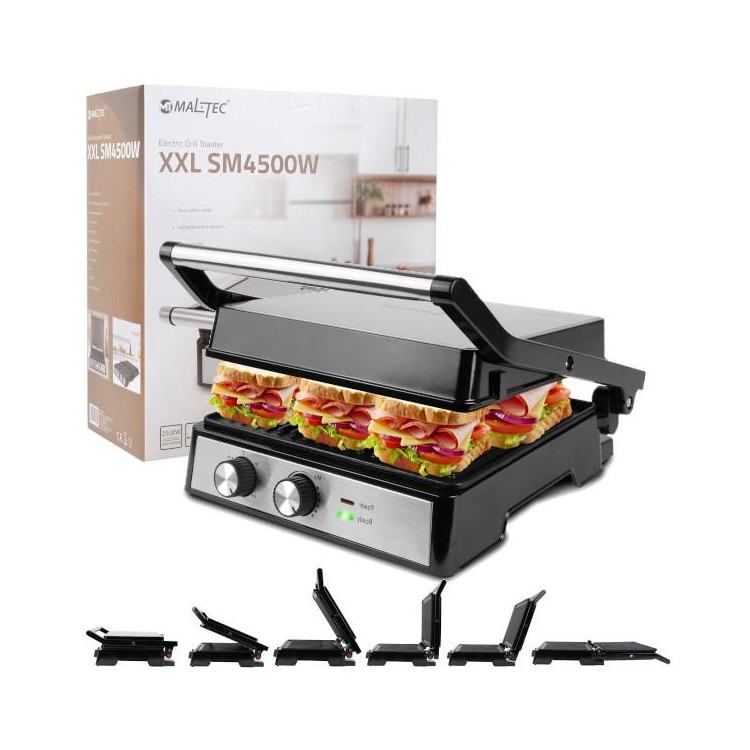 Elektromos grill MalTec XXL kenyérpirító SM4500W