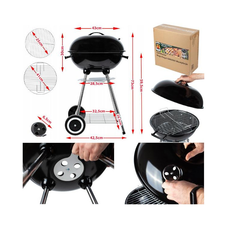 MagicKugel GM6000 grill szellőztetővel