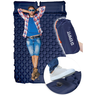 Sötétkék önfelfújós matrac REST 2 fő részére