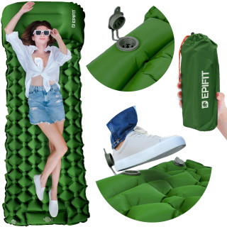 Zöld, egyszemélyes, önfelfújós matrac REST