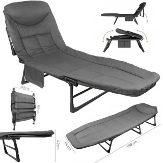 Sunwaal összecsukható szürke kempingágy