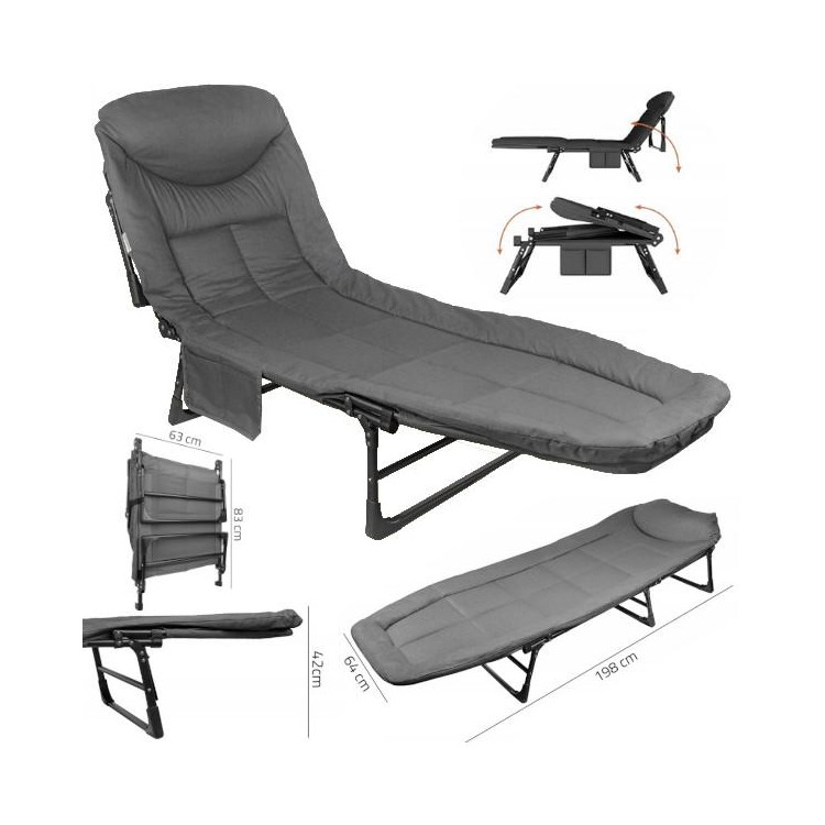 Sunwaal összecsukható szürke kempingágy