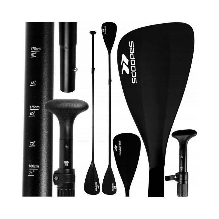 Állítható összecsukható evező 2 az 1-ben PENGÉVEL