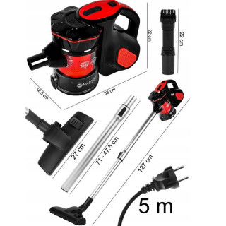 MalTec VERTIKÁLIS TURBO CIKLON porszívó 5 az 1-ben