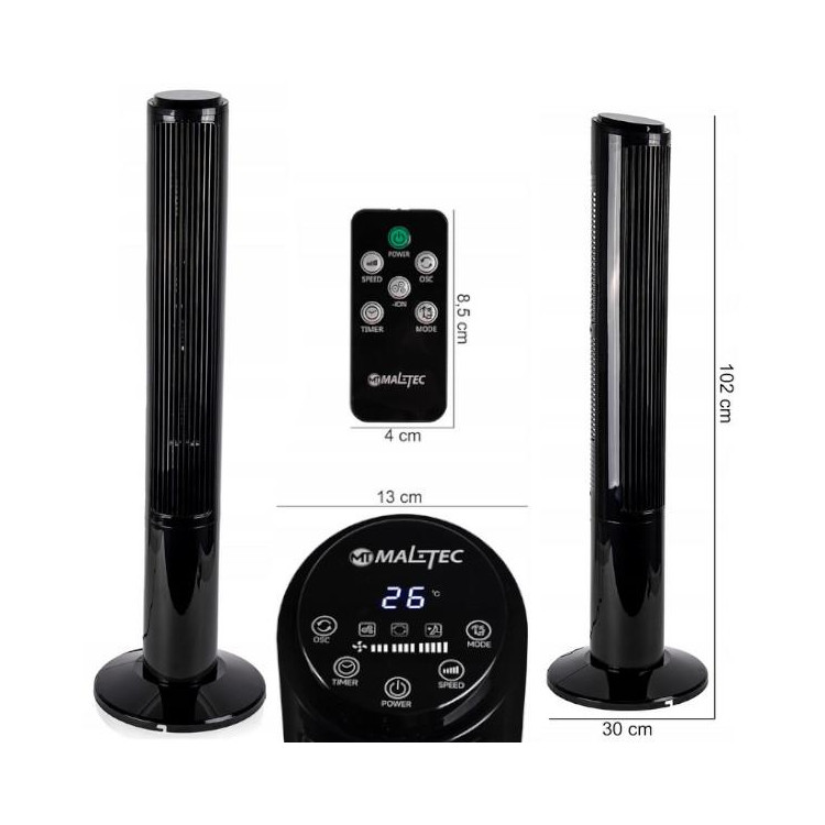 MALTEC WK500Wt-ION oszlopventilátor + ionizáció