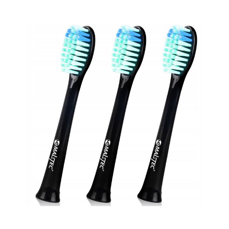 Fekete Sonic fogkefefejek X2in1 3 db