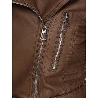 Női barna bőrkabát TY5537