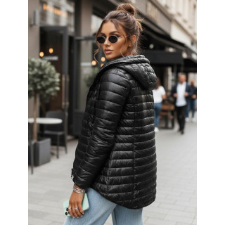 Női megfordítható fekete kabát TY4506