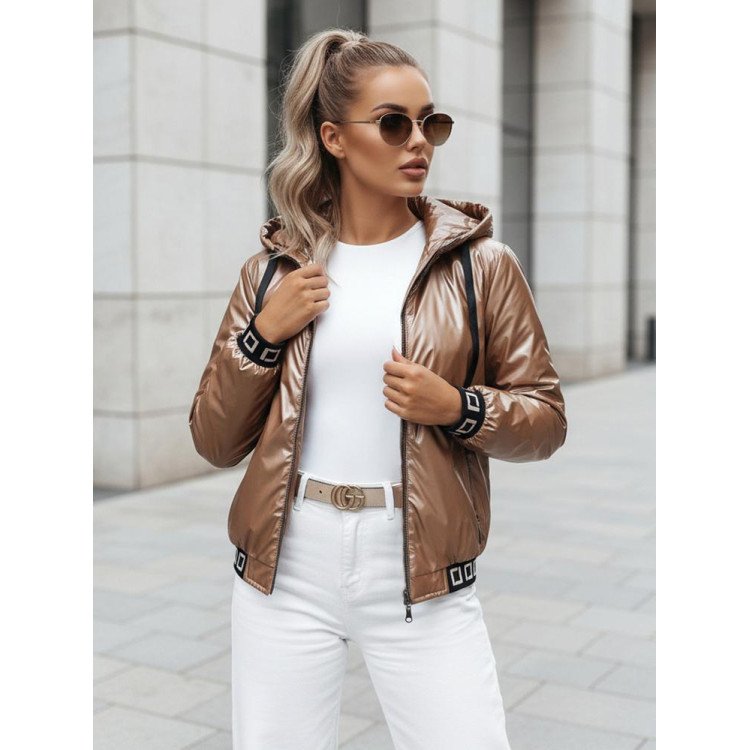 Női bézs színű bomberdzseki TY4913