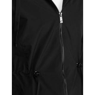 Fekete női parka kapucnival TY5569