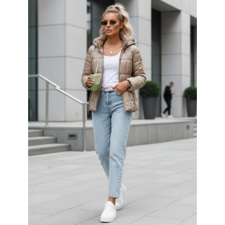 Női átmeneti kabát bézs színben TY5585