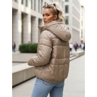 Női átmeneti kabát bézs színben TY5585