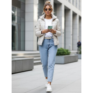 Világosszürke átmeneti női kabát TY5584