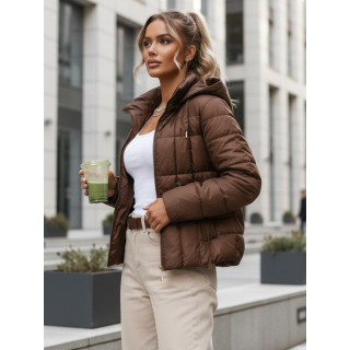 Női átmeneti kabát barna színben TY5590