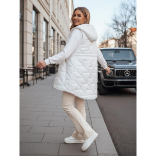 Női fehér steppelt mellény TY4886