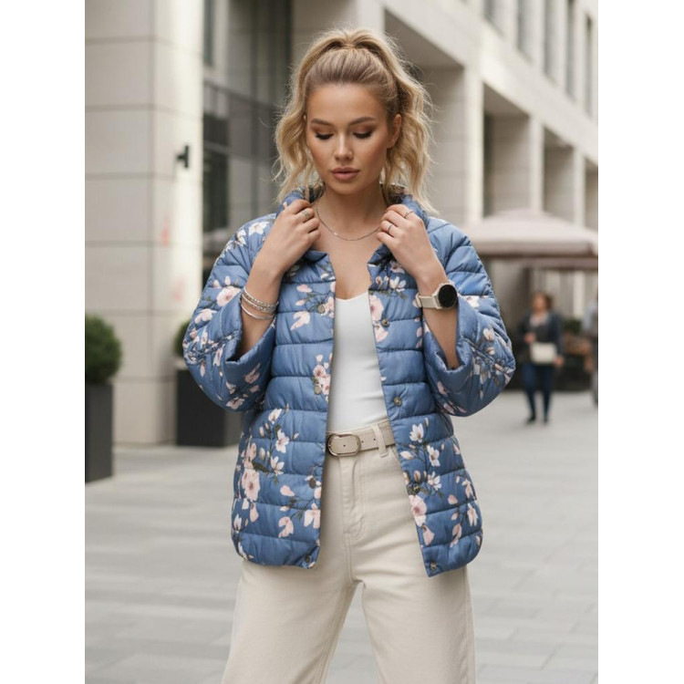 Női megfordítható kék kabát TY5527