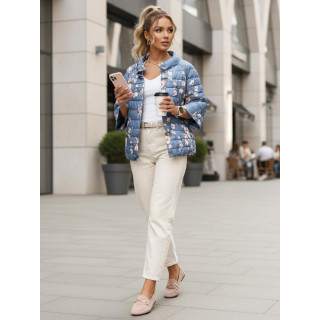 Női megfordítható kék kabát TY5527