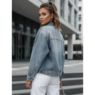 Női kék színű, túlméretezett farmerdzseki TY4838