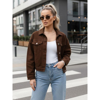 Barna női farmerdzseki TY5343