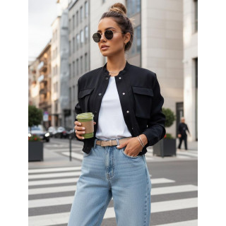 Fekete női bomberdzseki TY4307