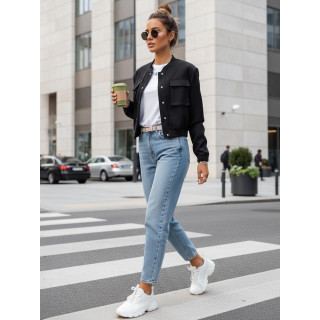 Fekete női bomberdzseki TY4307