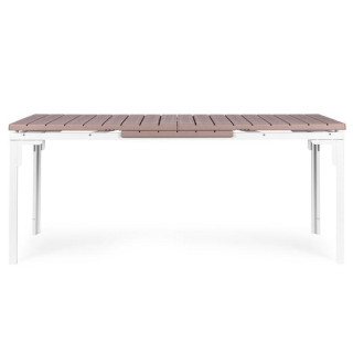 Bézs színű, kihúzható kerti asztal 180-240 cm - 12 férőhelyes