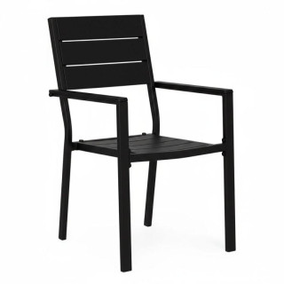 2 db-os fekete kerti szék szett